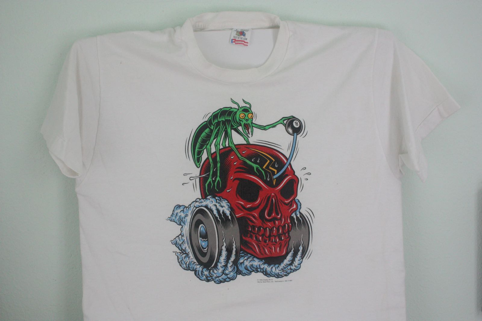 Ed Roth Inspired Red Skull Hot Rod Tee